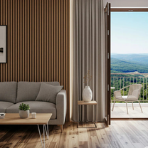 AkustikPro® Flexibles Holz-Akustikpaneel – Format 270 × 110 cm