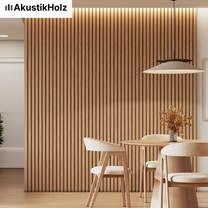 AkustikPro® Flexibles Holz-Akustikpaneel – Format 270 × 110 cm